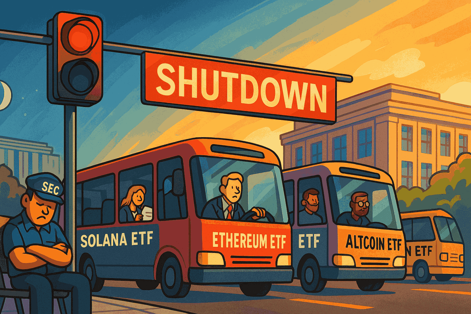 Government Shutdown Causes Crypto ETF Delay at SEC