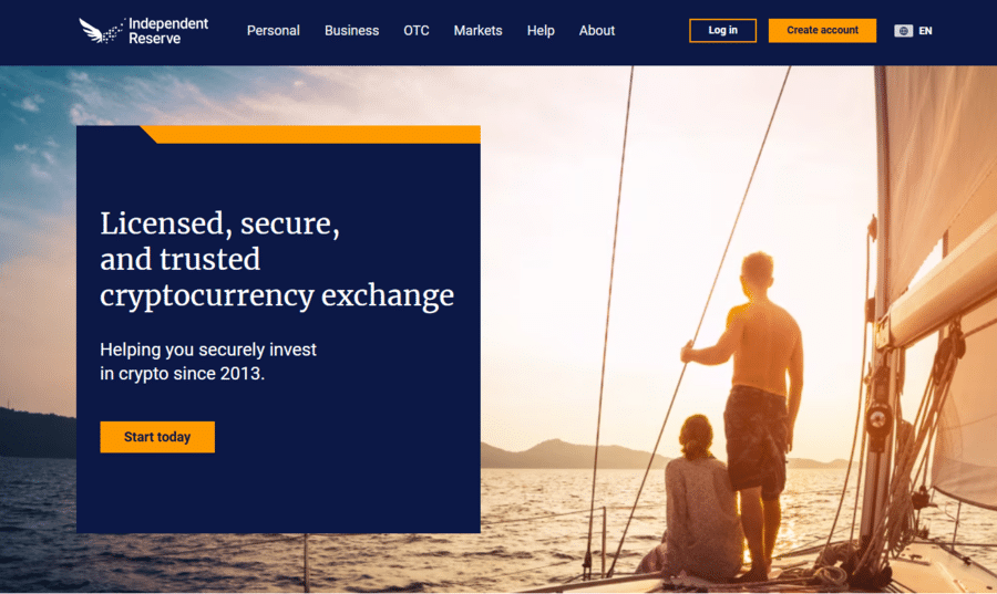 Independent Reserve homepage