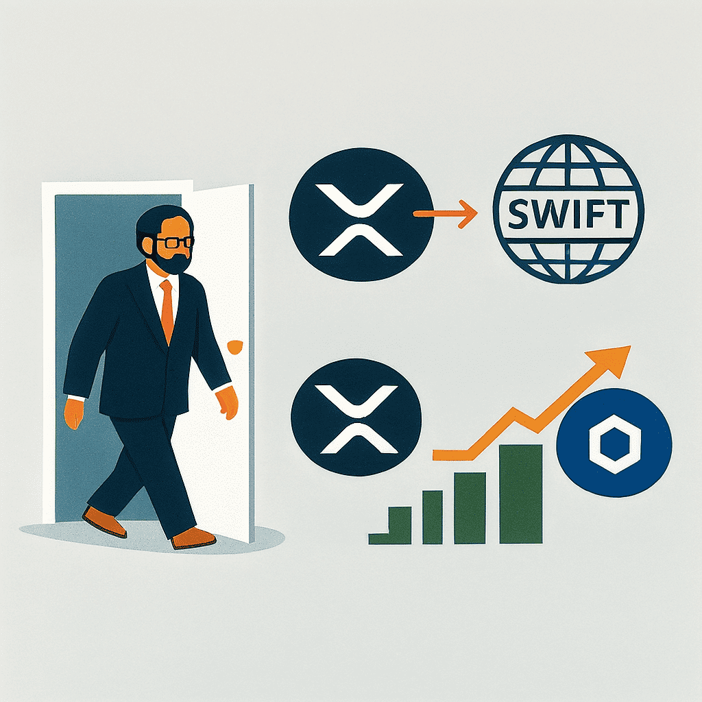 Ripple Update: CTO Steps Down, XRP Connects to SWIFT Via ILP