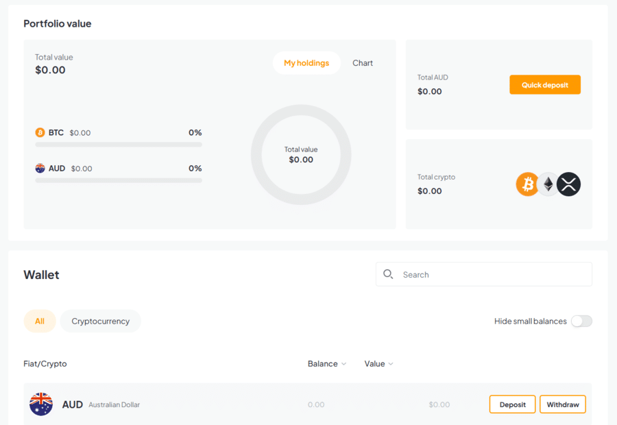 bitcoin.com.au custodial wallet