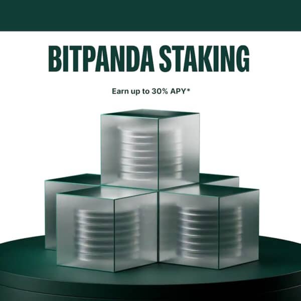 Earn Passive Income with Bitpanda Staking: Up to 30% APY Rewards with No Lock-Ins