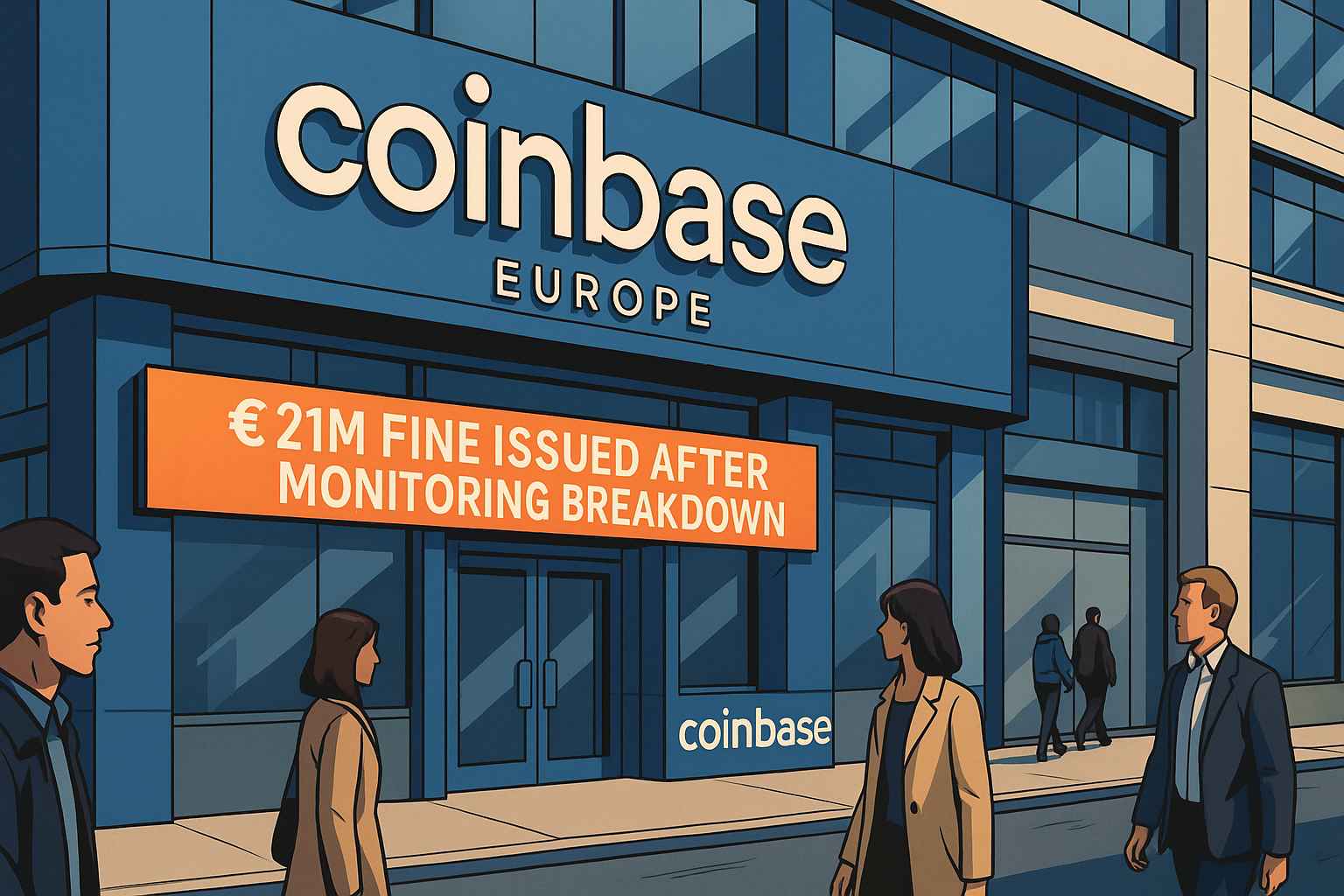 Coinbase Europe Fined €21M by Ireland Over Missed Transactions