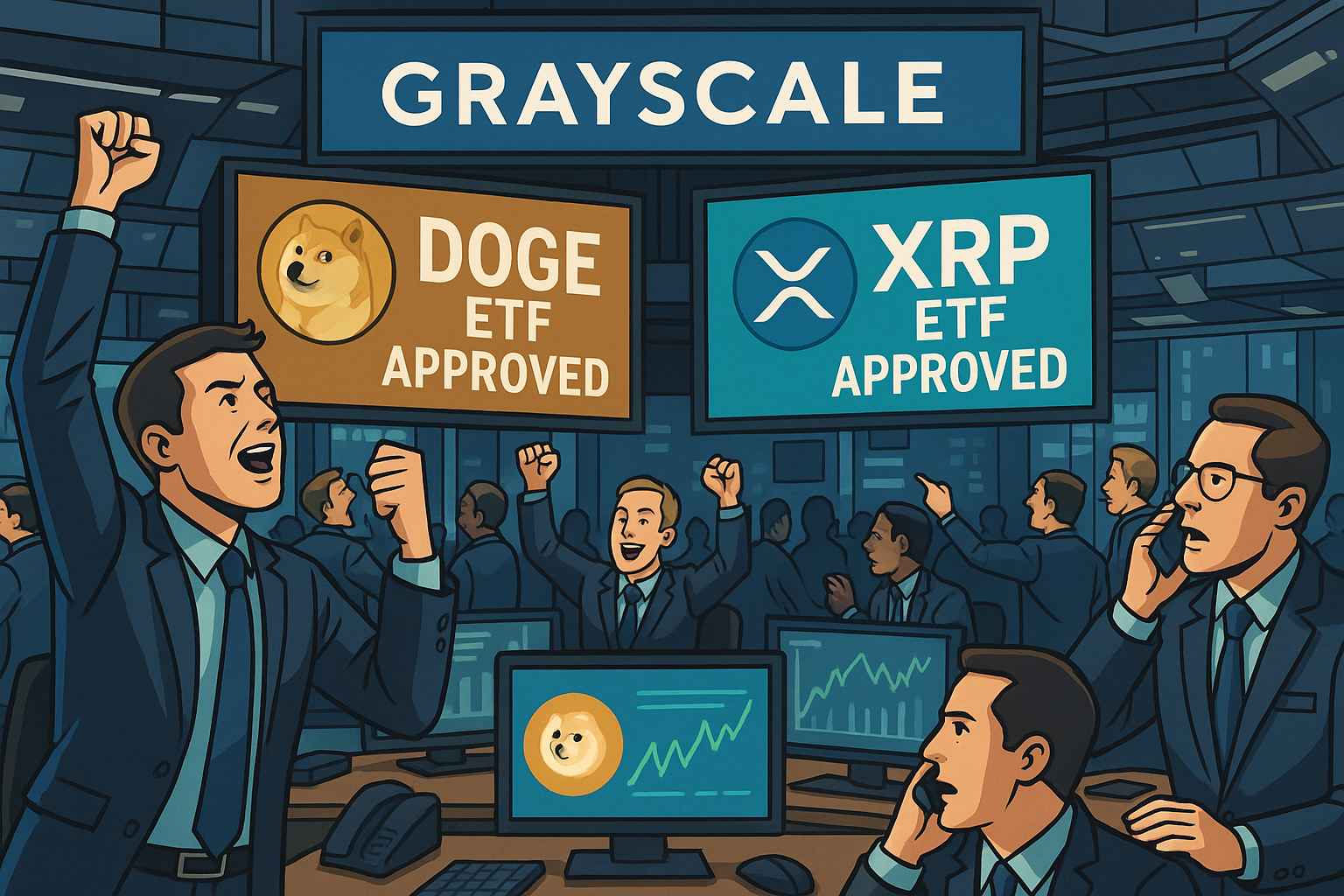 Grayscale Launches DOGE and XRP ETFs on NYSE Arca - 99Bitcoins