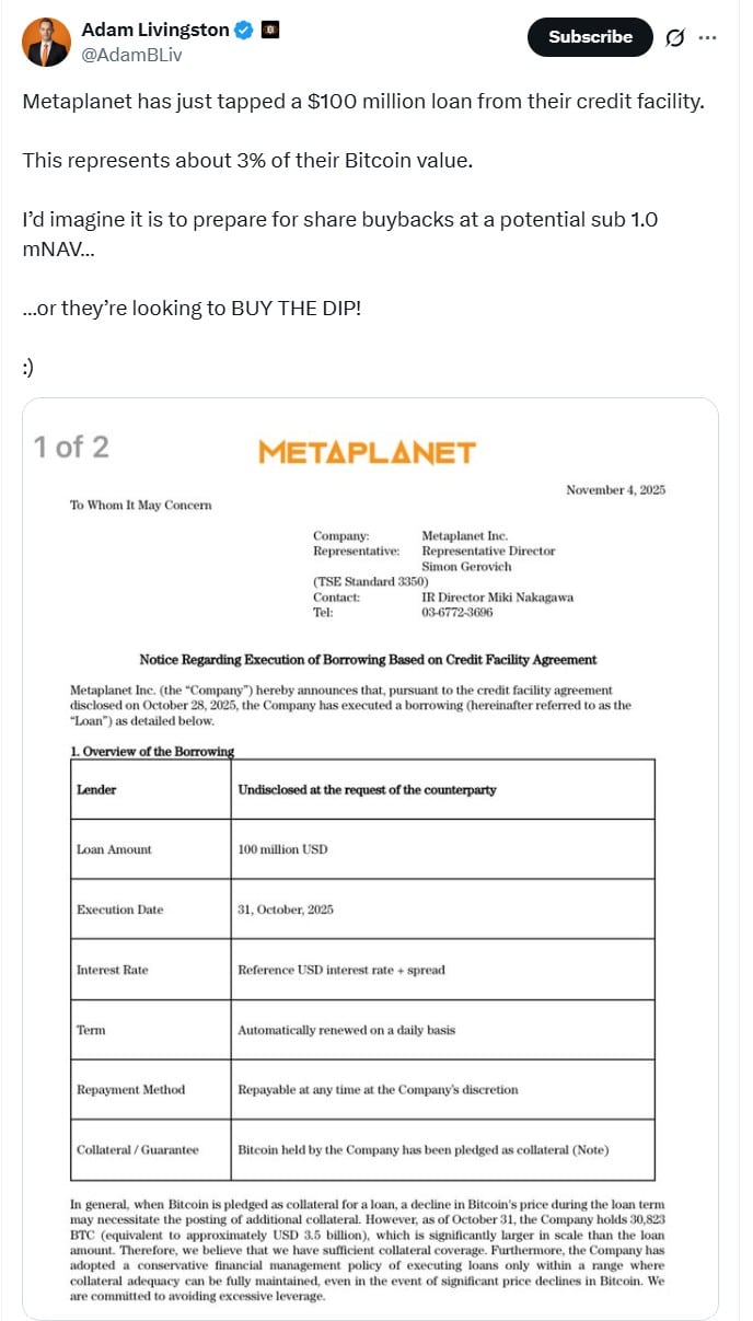 Metaplanet Secures $100 Million In New Funding: Is It Going To Buy The Dip?