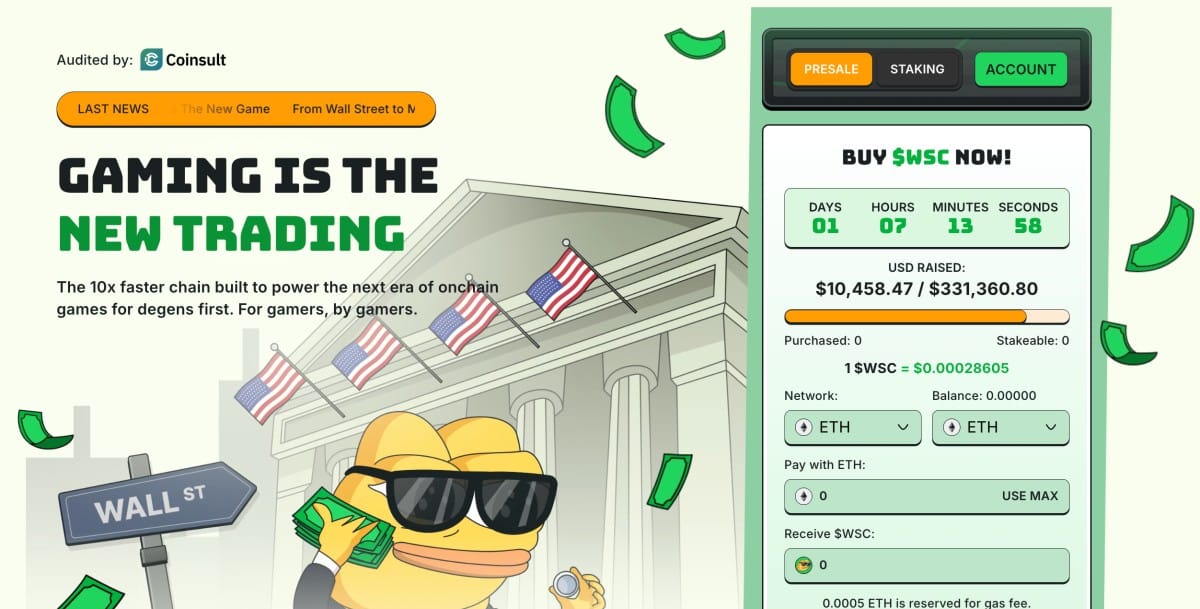 Wall Street Chain Homepage