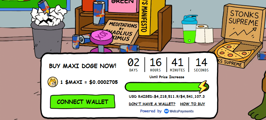 Meme coins are back, and leading the charge are Bananas31 on the BSC and Turbo. Is Maxi Doge the next 100X meme coin?