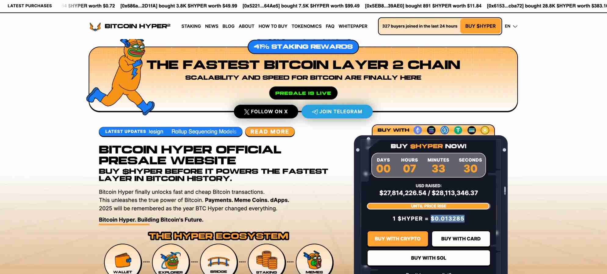 Bitcoin Hyper presale