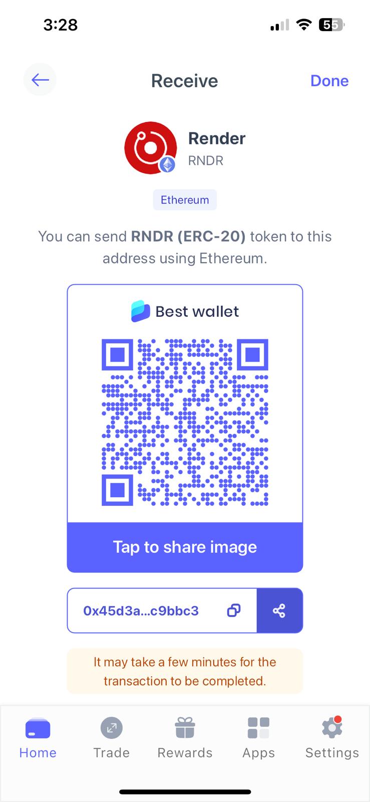 Best Wallet deposit Render