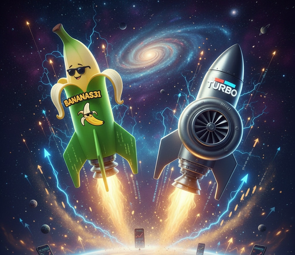 BANANAS31, TURBO Top Meme Coin Gains: MAXI Crypto Next?