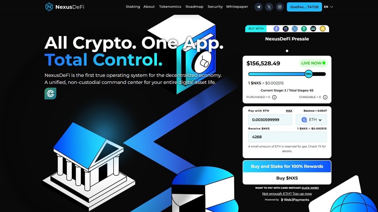 NexusDeFi purchase NXS