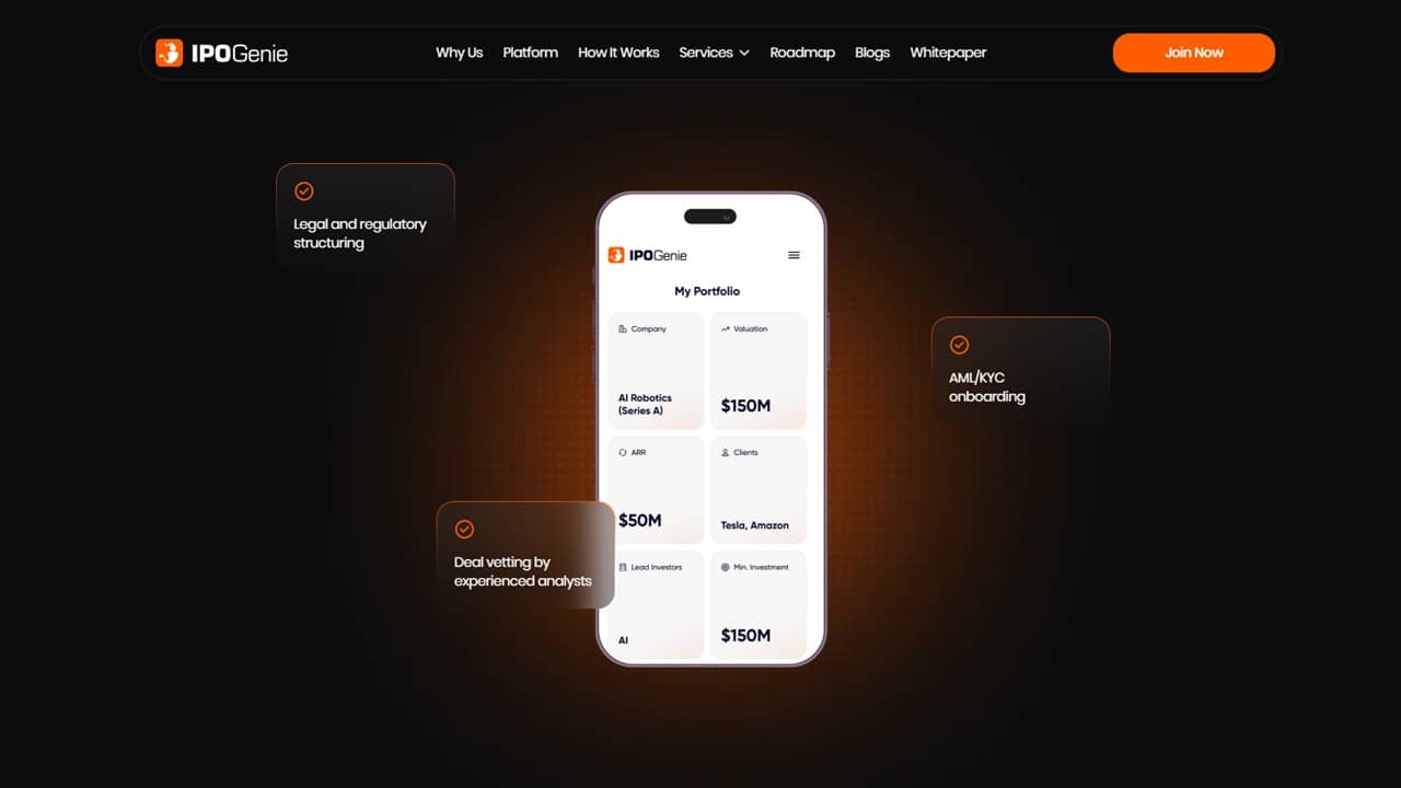 IPO Genie home