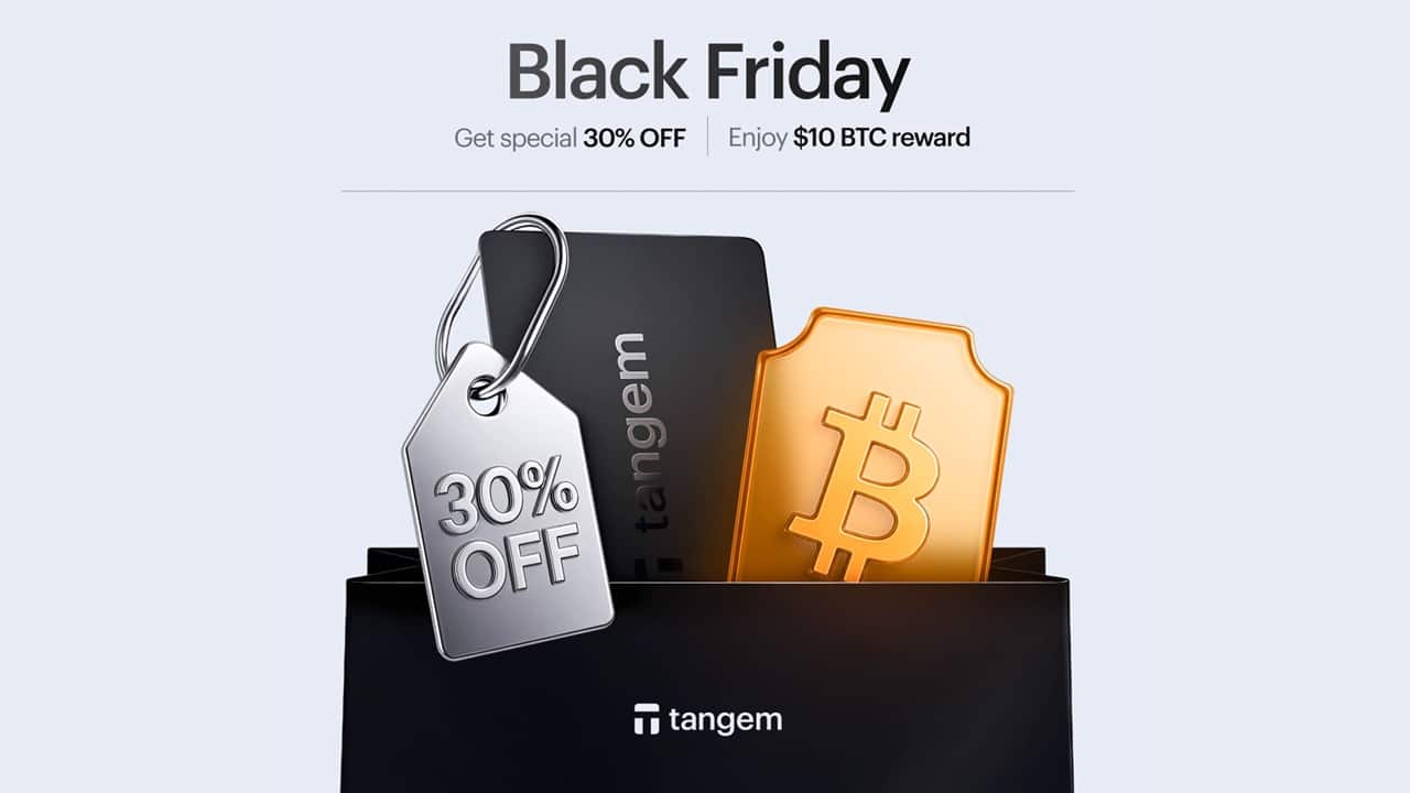 Tangem Launches Exclusive Black Friday Deal: 30% Off + $10 BTC
