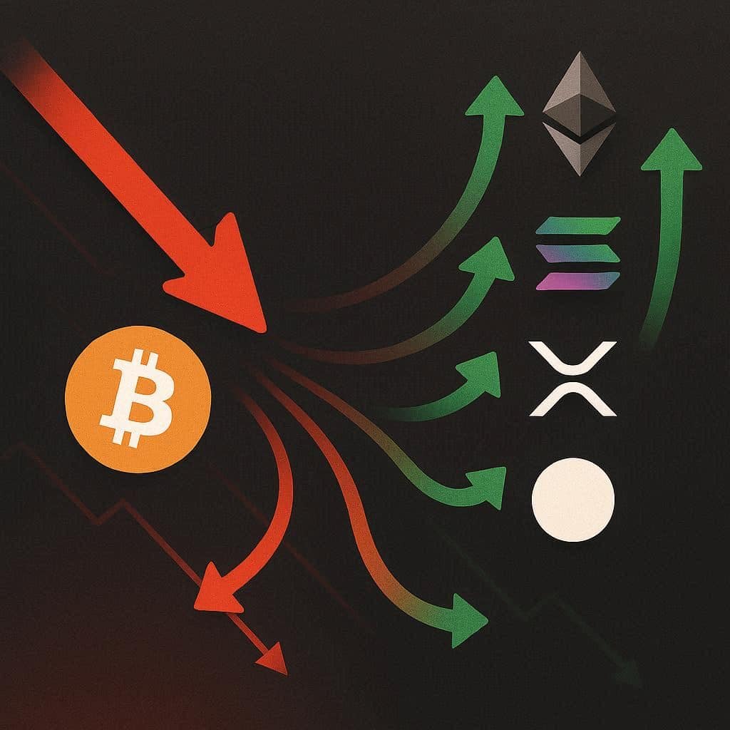 Crypto Funds See $952M Outflows as Bitcoin Slips, Altcoins Gain