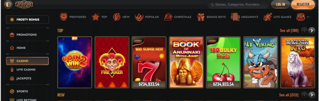 Popular online casinos in Canada