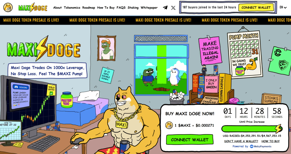 Maxi Doge Presale 4M