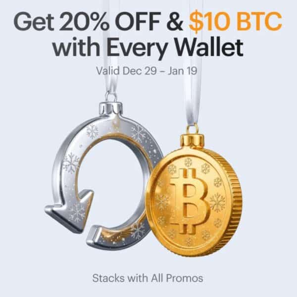 Tangem New Year Promo: Get 20% off + $10 Free Bitcoin on Hardware Wallets