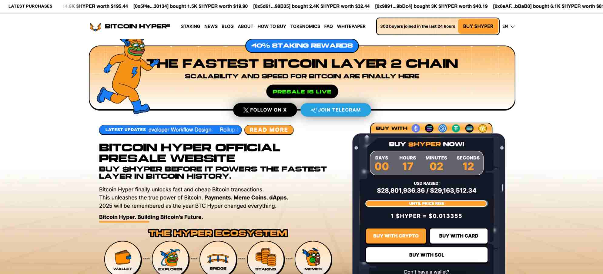 Bitcoin Hyper presale