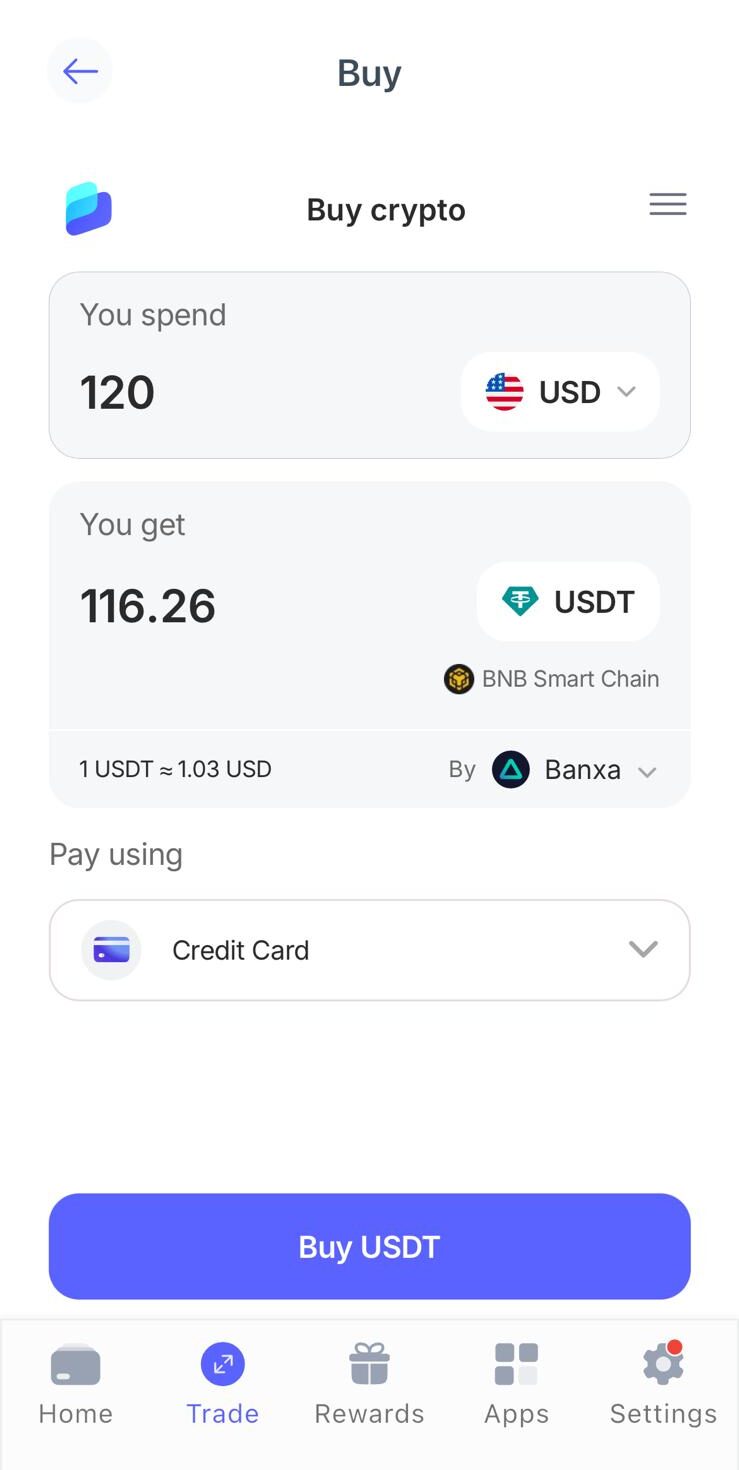 Best Wallet buy USDT