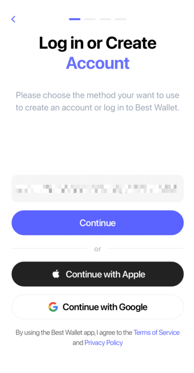 best wallet create account