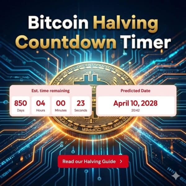 Bitcoin Halving Countdown Timer (Live Estimates)