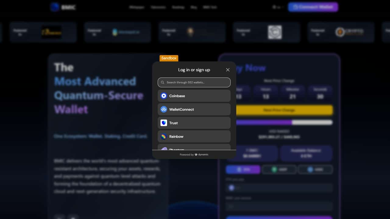 connect wallet to BMIC