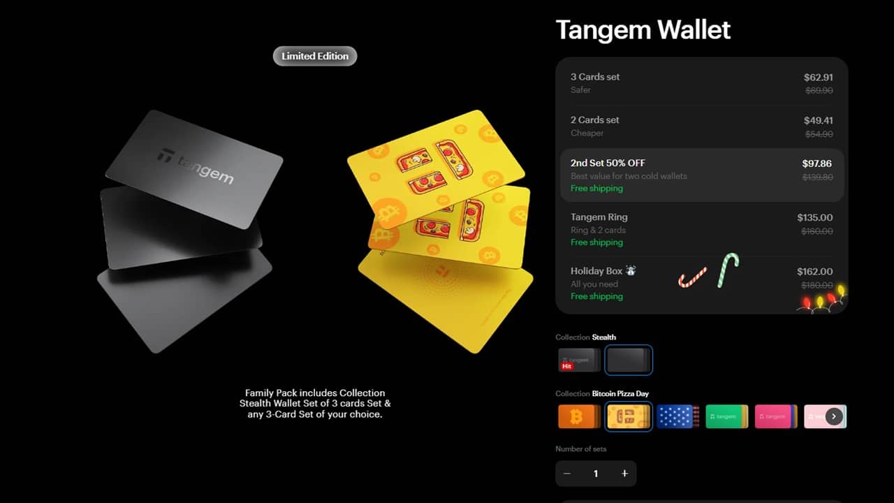 Tangem 1+1 store offering