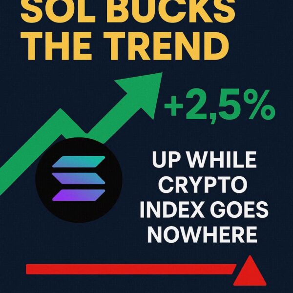 SOL Bucks The Trend: +2.5% Up While Crypto Index Goes Nowhere