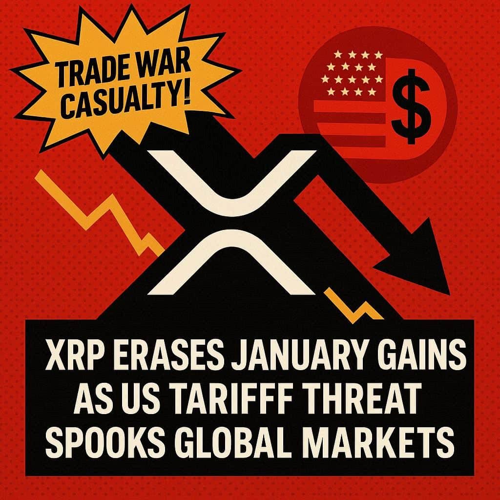XRP Erases January Gains as Trump Tariffs Rattle Markets