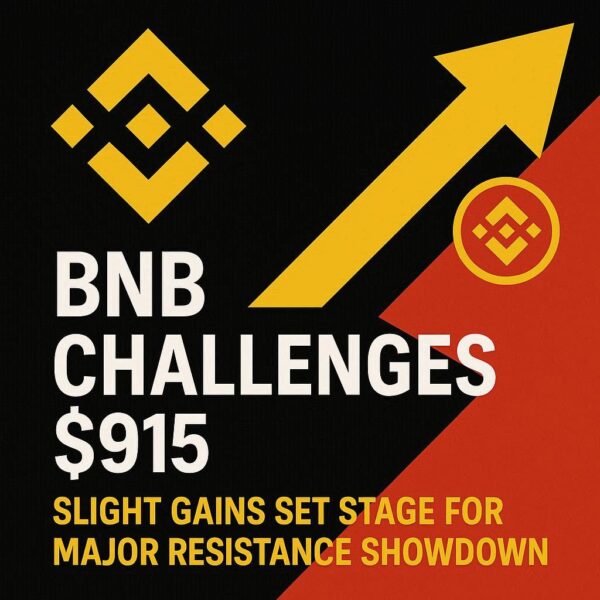 BNB Crypto Challenges $915: Slight Gains Set Stage for Major Resistance Showdown