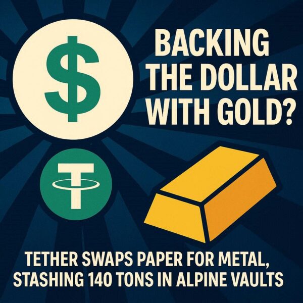 Tether’s XAUT Captures 60% of Market: Secures 140 Tons of Gold in Alpine Vaults