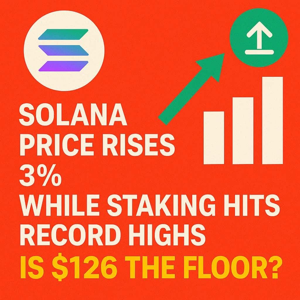 Solana Price Rebounds Near $127 as Staking Steadies Market