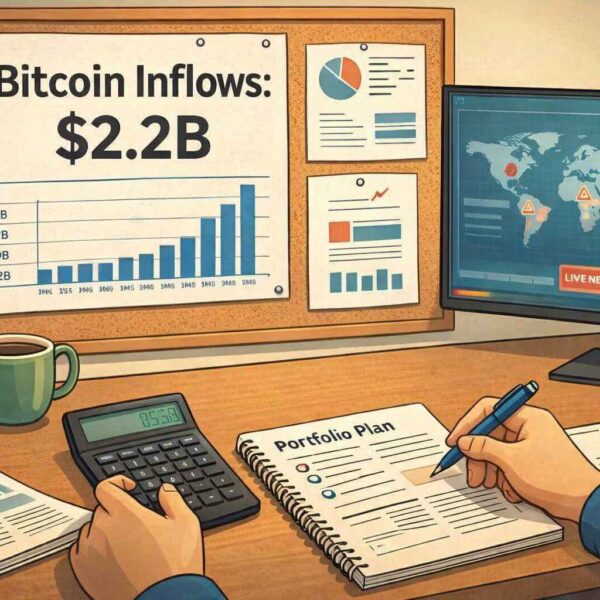 Bitcoin Pulls in $2.2 Billion as ETF Demand Stays Strong