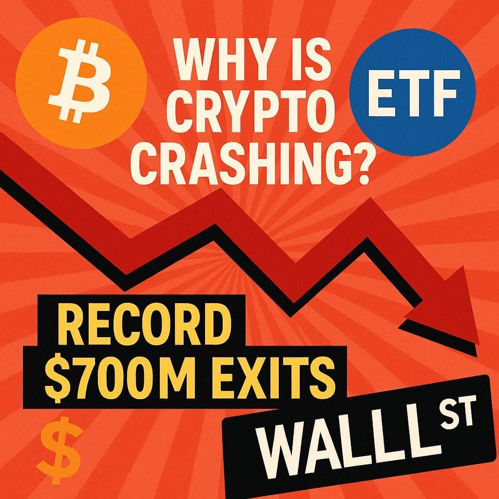 Why Is Crypto Crashing? $700M Bitcoin ETF Outflows in One Day