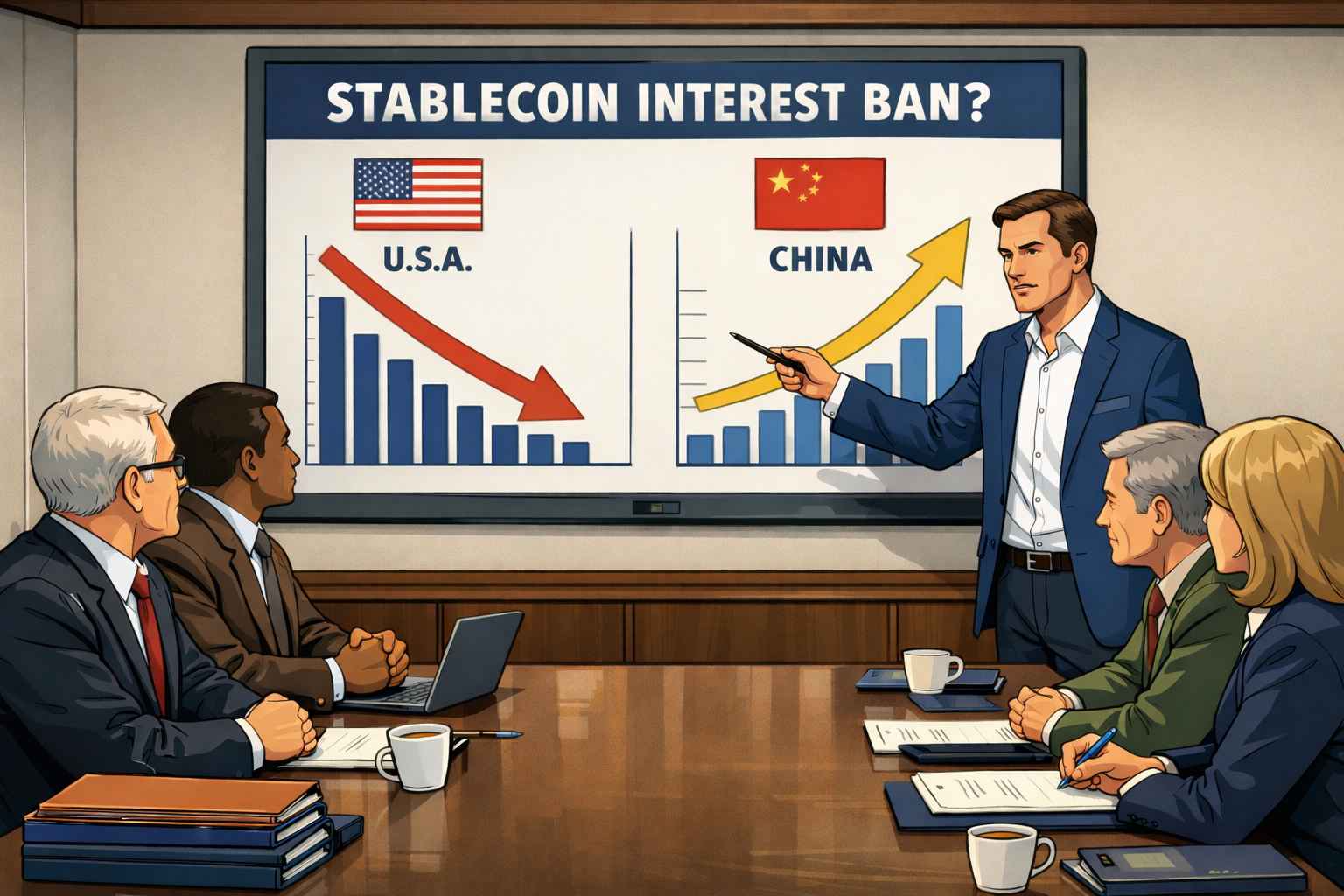 Coinbase Says Stablecoin’s Interest Ban Gives China an Advantage Coinbase Says Stablecoin’s Interest Ban Gives China an Advantage