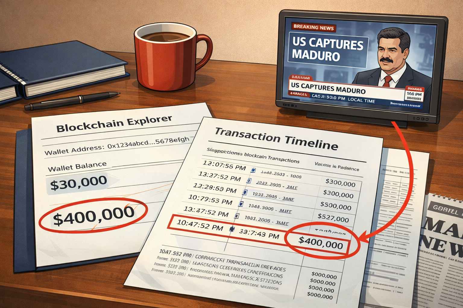 Polymarket Maduro Bet Pays $400K After Venezuelan Leader Captured -  99Bitcoins