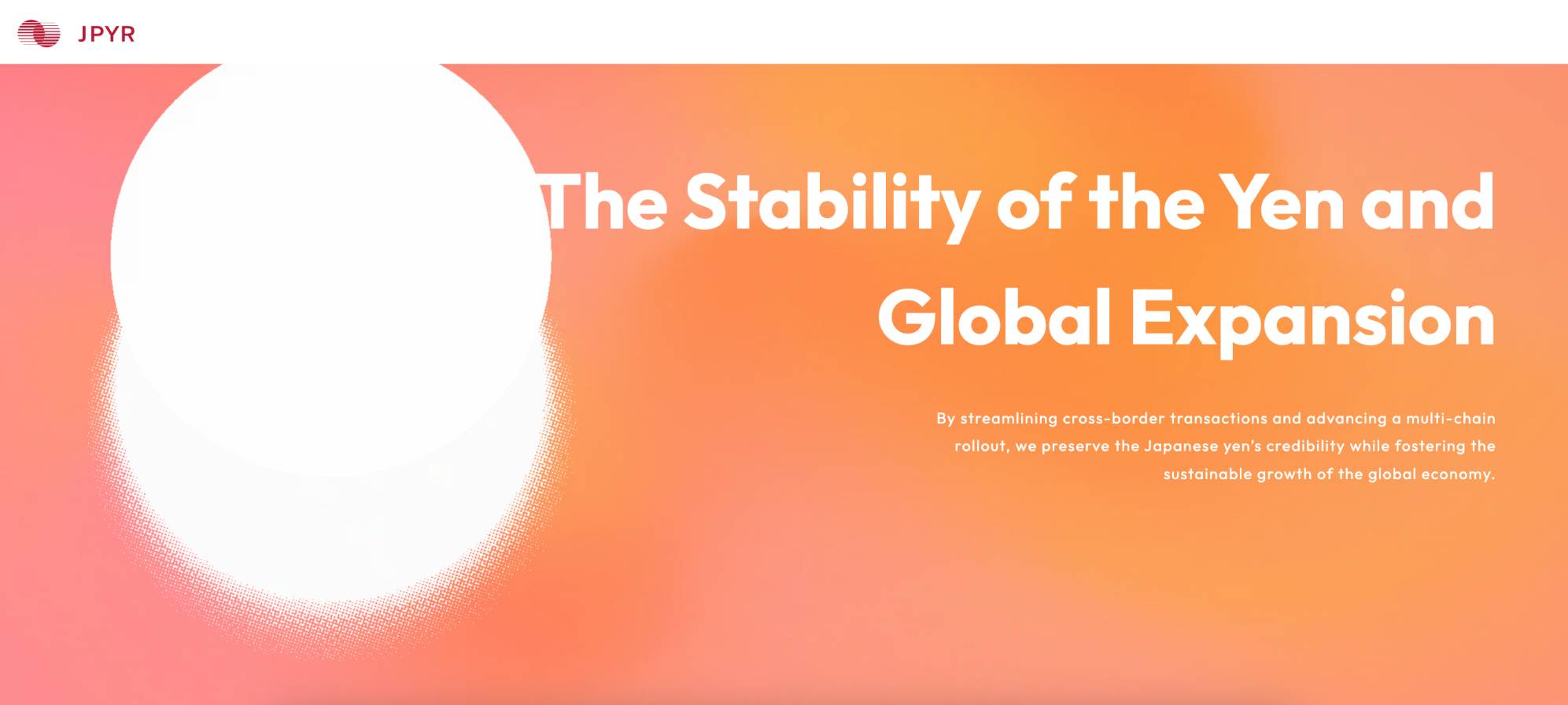 JPYR website focuses on stability and global expansion