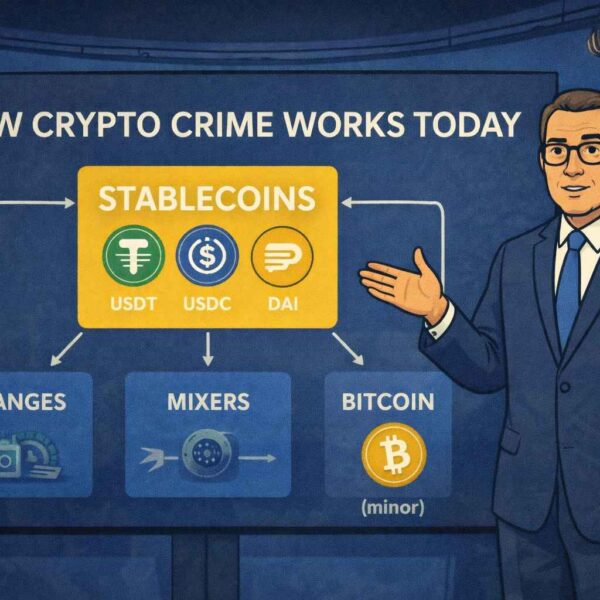 Stablecoins Now Power Most Crypto Crime, Not Bitcoin