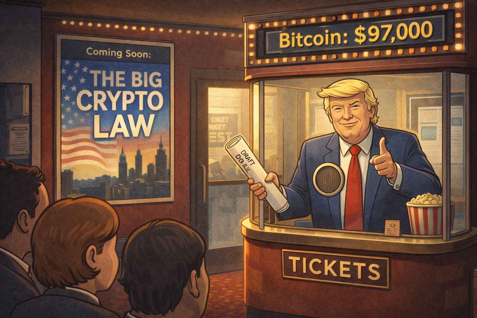 Trump Hints at Major Crypto Law as Bitcoin Holds Near $97K - 99Bitcoins