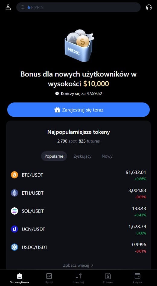 mexc giełda krypto z dźwignią