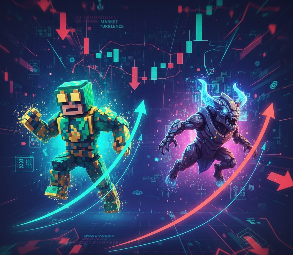 Sandbox and Axie Crypto Keep Pushing Despite Market Turbulence