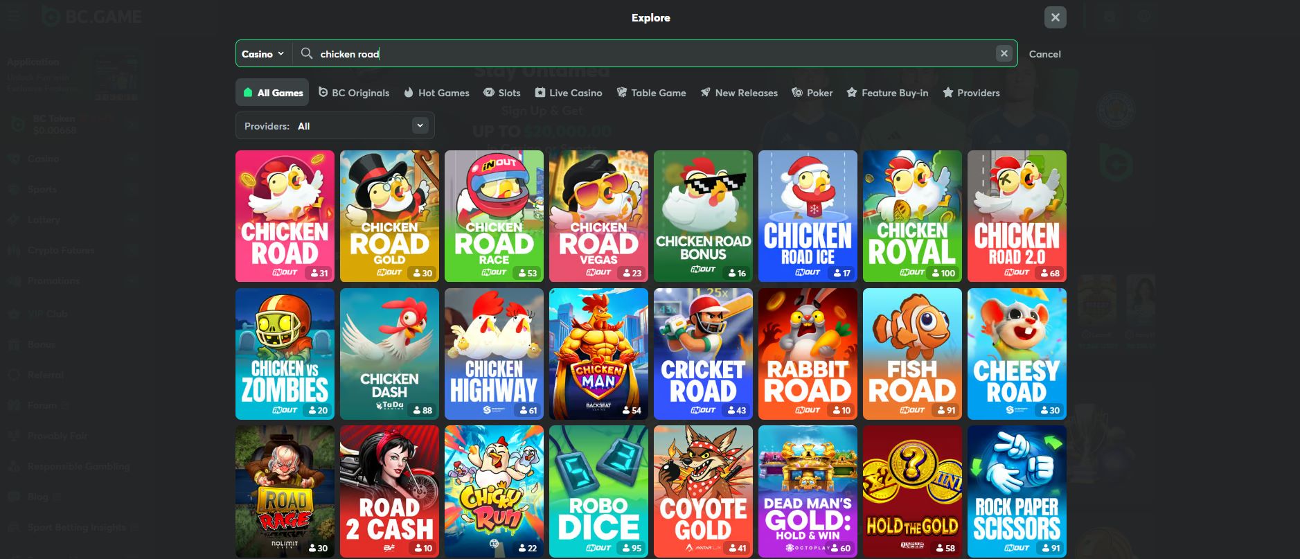 Best Chicken road casinos