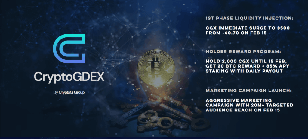 CryptoG Group Accelerates Bitcoin Liquidation Strategy, Targets New Custom CGX token at The Heart of its Holder Reward Program
