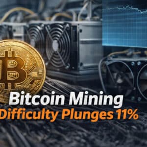 Bitcoin Mining Difficulty Plunges 11%, What It Means for Miners and BTC Price
