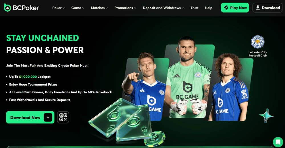 BCPoker No KYC Poker Site