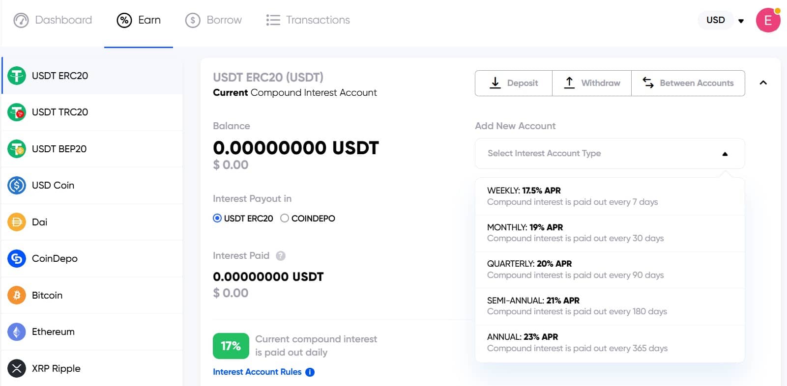 CoinDepo Balance