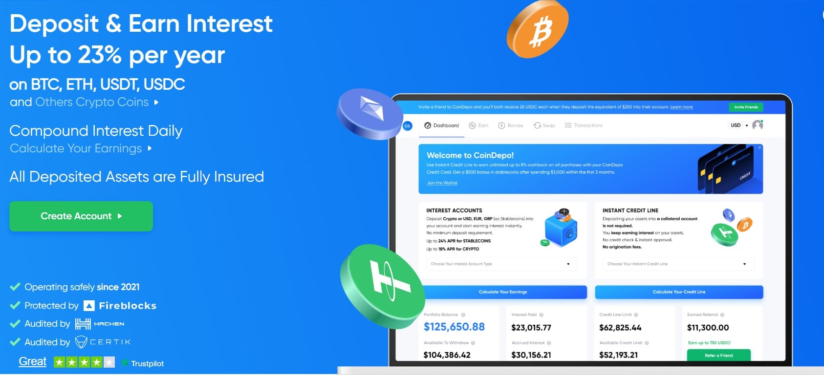 CoinDepo Earn Yield Review