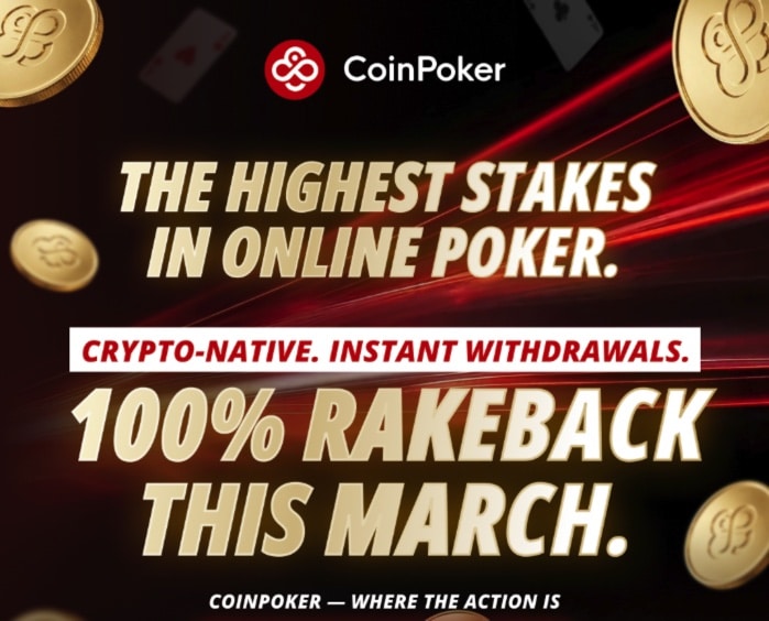 March Only-100% Rakeback Bonus!