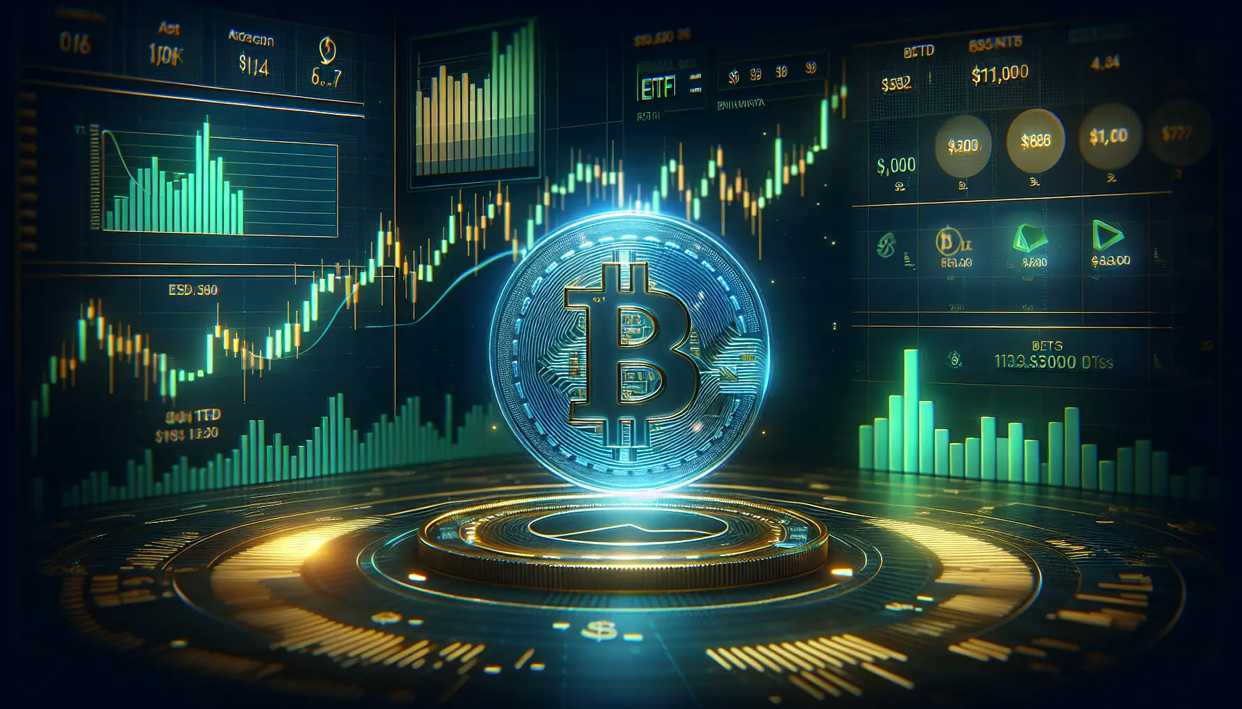 Bitcoin USD Sits Nervously at $70K Amid Record ETF Inflows