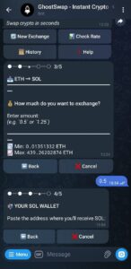 GhostSwap Telegram