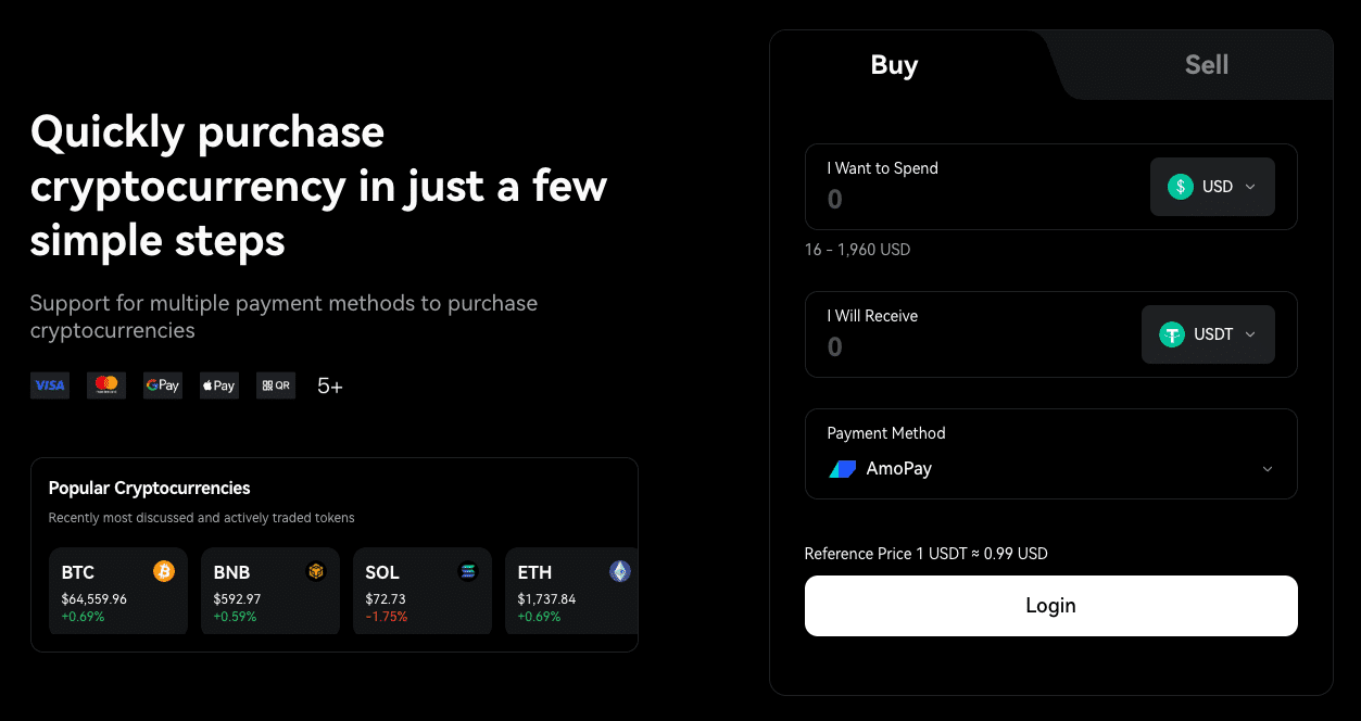 Buy Bitcoin with credit card on Bitbase
